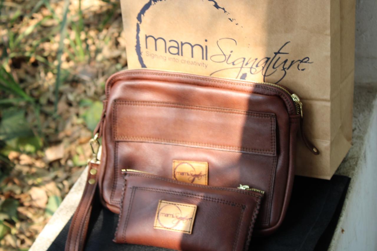 Mami Signature leather bag and wallet