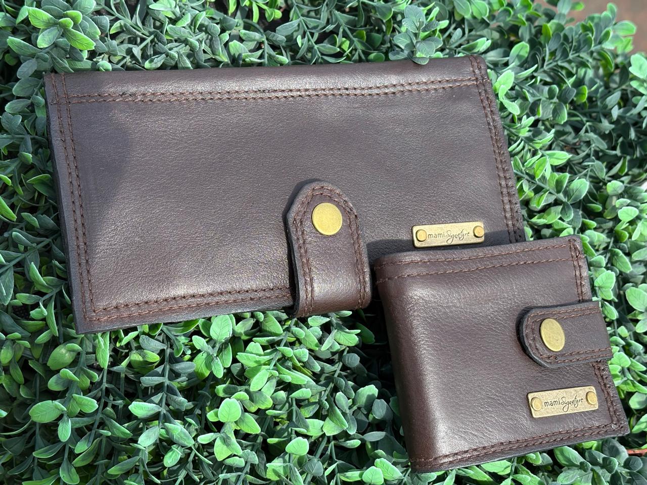 Handcrafted Mami Signature leather wallet and purse